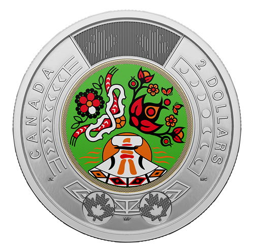 2023 Bank of Canada $2 National Indigenous Peoples Day Colourized Twoonie