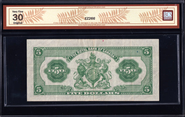 1935 Royal Bank of Canada $10 "Large Signature" in BCS VF-30