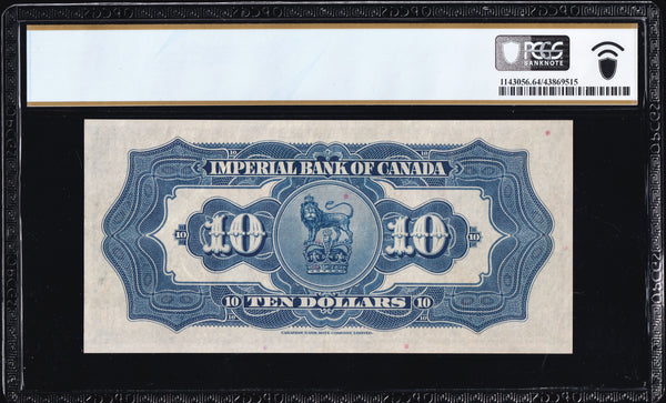 1939 Imperial Bank of Canada in PCGS Choice UNC 64