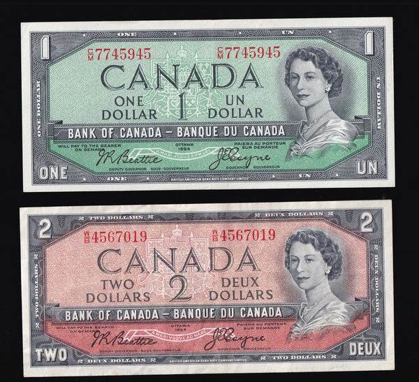 1954 Bank of Canada $1-$50 Beattie Coyne Series (BC37-BC42)