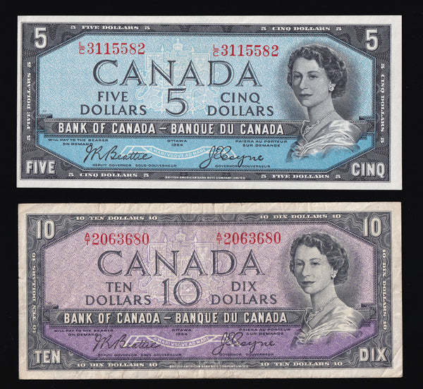 1954 Bank of Canada $1-$50 Beattie Coyne Series (BC37-BC42)