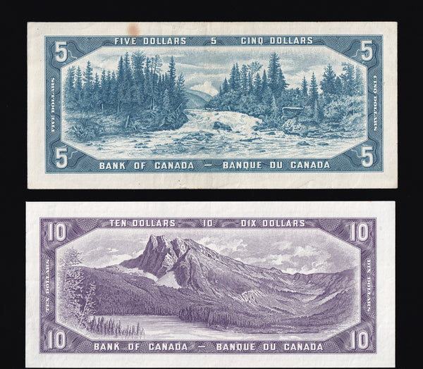 1954 Bank of Canada $1-$100 Beattie Rasminsky Series (BC37-BC43)