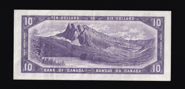 1954 Bank of Canada $10 "Devils Face" in VF+ (BC-32b)