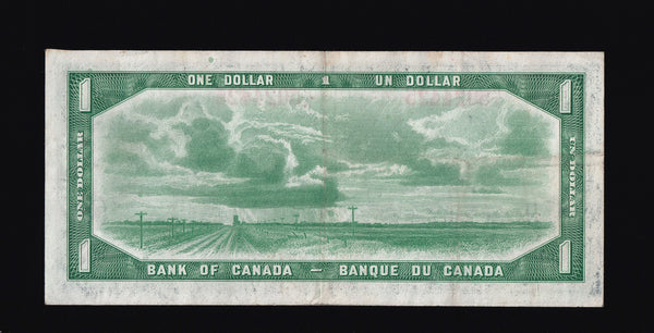 1954 Bank of Canada $1 "Devils Face" in VF+ (BC-29b)