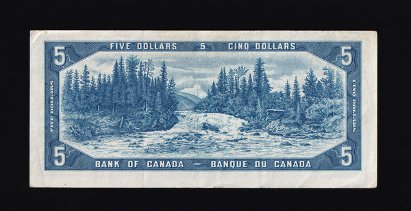 1954 Bank of Canada $5 "Devils Face" in VF+ (BC-31b)