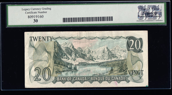 1969 Bank of Canada $20 "Low Serial 0000901" Legacy VF-30 (BC-50a - N5)