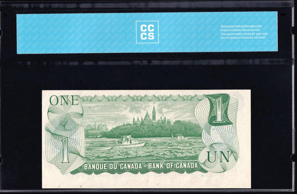 1973 Bank of Canada $1 "Replacement Error" CCCS Choice UNC63 (BC-46aA)