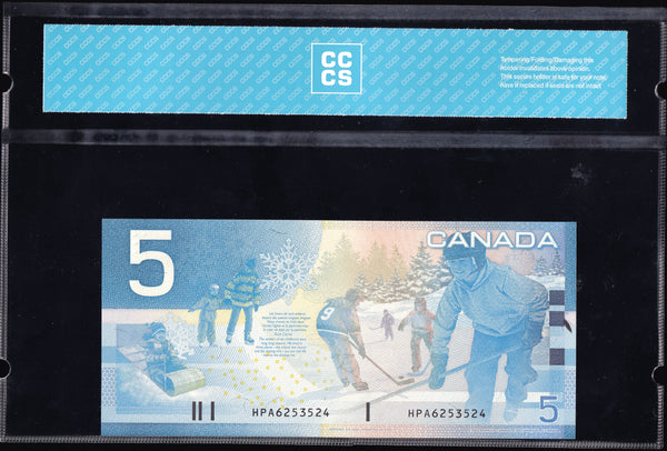 2005 Bank of Canada $5 in CCCS Gem UNC-67 Original (BC-62b)