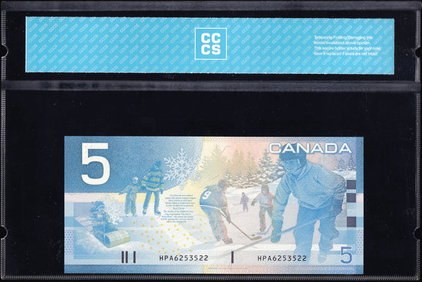 2005 Bank of Canada $5 in CCCS Gem UNC-67 Original (BC-62b)