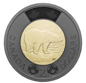 2022 Bank of Canada $2 Black Twoonie Honouring Queen Elizabeth II