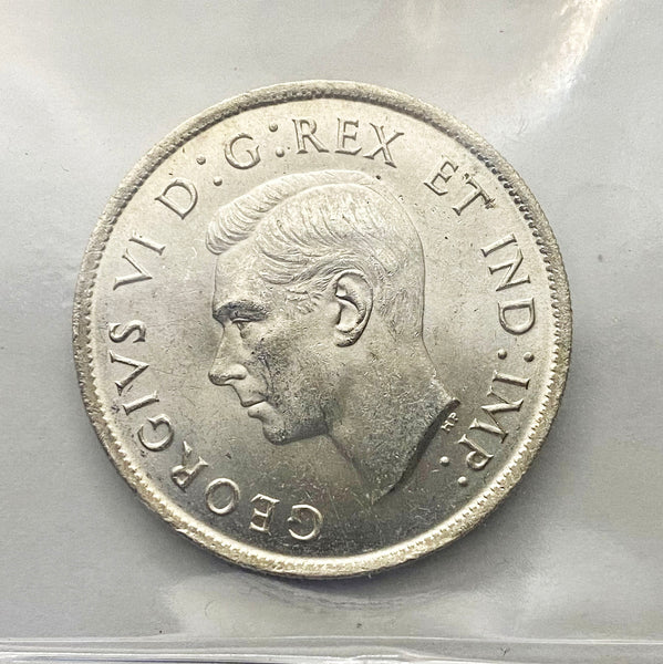 1938 Bank of Canada 50 cents ICCS MS-63