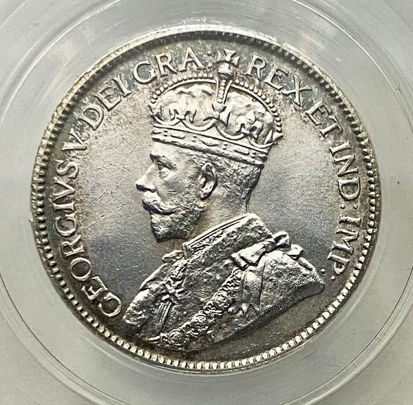 1929 Canadian 25 cents Graded CCCS MS-63