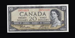 1954 Bank of Canada $20 Modified EF (BC-41a)