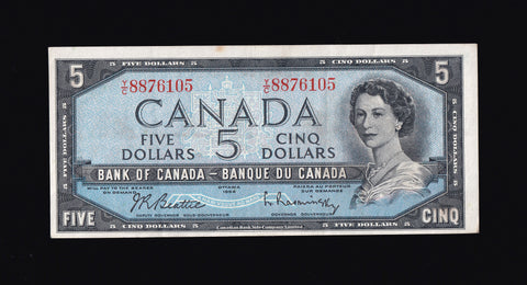 1954 Bank of Canada $5 Modified in VF/EF (BC-39b)