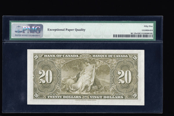 1937 Bank of Canada $20 PMG AU-55 EPQ(BC-25c)