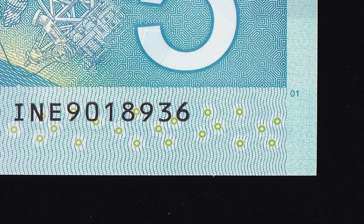 2013 Bank of Canada $5 with Printing Plates #01