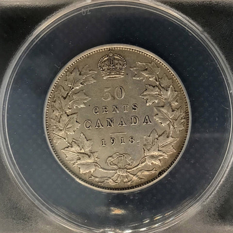 1918 Canada 50 Cents ANACS EF40