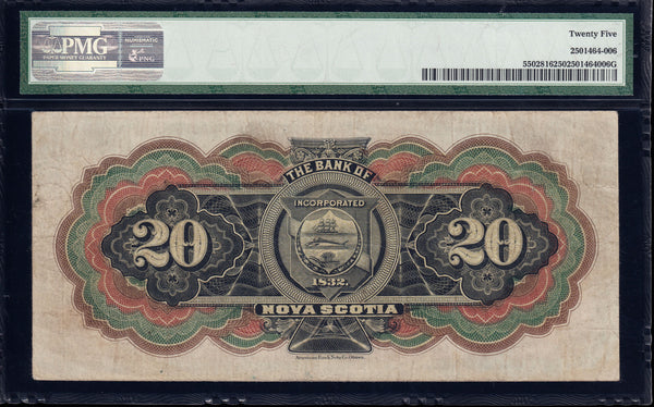 1918 Bank of Nova Scotia $20 PMG VF25