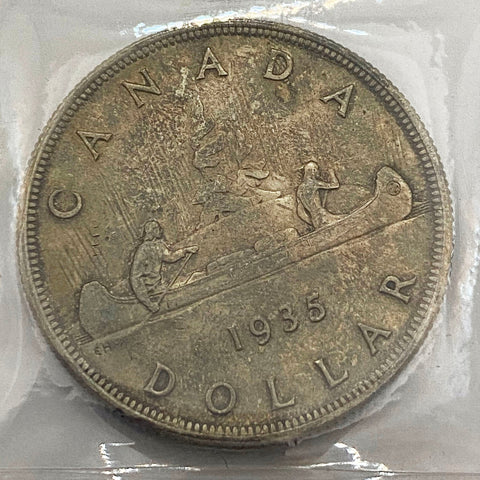 1935 Canadian Silver $1 ICCS MS-64
