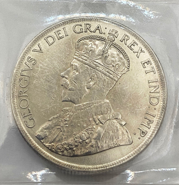 1936 Canadian Silver $1 Certified by ICCS AU-55