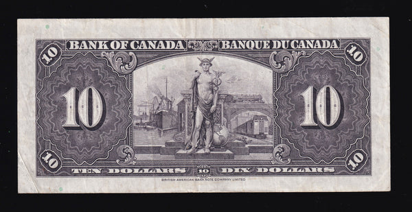 1937 Bank of Canada $10 in VF (BC-24b)