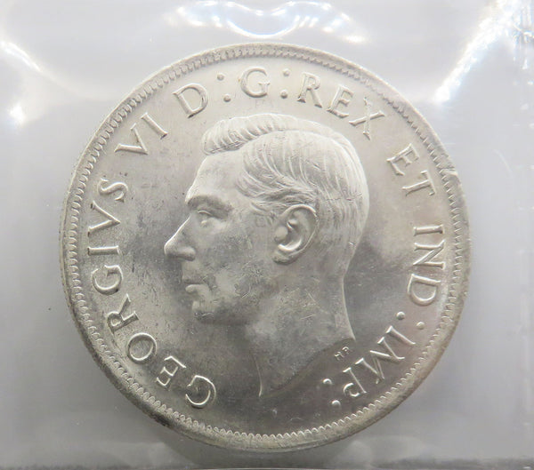 1938 Canadian Silver Dollar $1 Graded ICCS MS-64