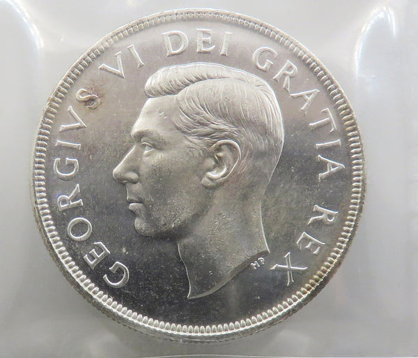 1950 Canadian Silver $1 ICCS MS-64 "ARNPRIOR"