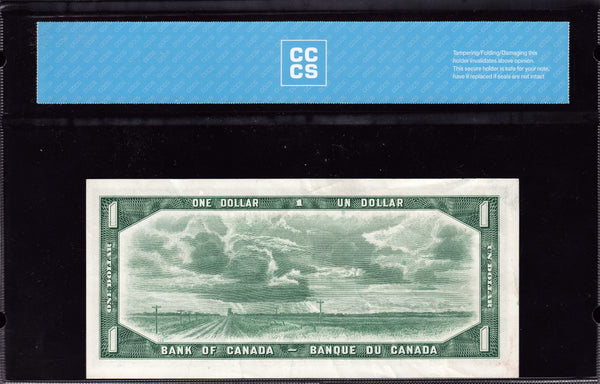 1954 Bank of Canada $1 Replacement *A/Y with Low Serial (BC-37bA-N5)