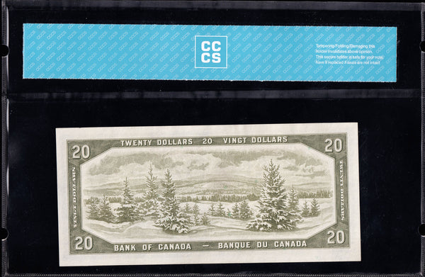 1954 Bank of Canada $20 in CCCS GEM UNC-66 (BC-41b)