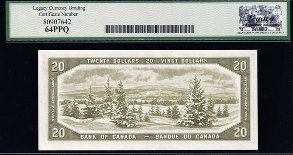 1954 Bank of Canada $20 Devils Face Choice UNC64 (BC-33b)