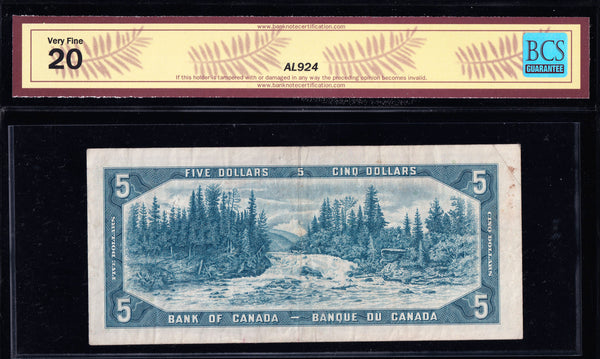 1954 Bank of Canada $5 Replacement *I/X BCS VF-20 (BC-39bA)