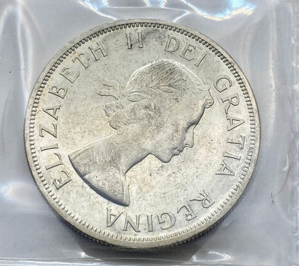 1958 Canadian Silver $1 Certified by ICCS MS-64