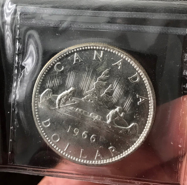 1966 Canadian Silver $1 ICCS MS-64