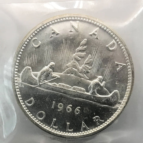 1966 Canadian Silver $1 ICCS MS-64