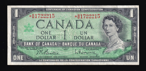 1967 Bank of Canada $1 Replacement *B/M in VF (BC-45bA-I)
