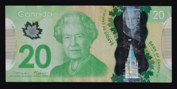 2012 Bank of Canada $20 with Printing Plates #01