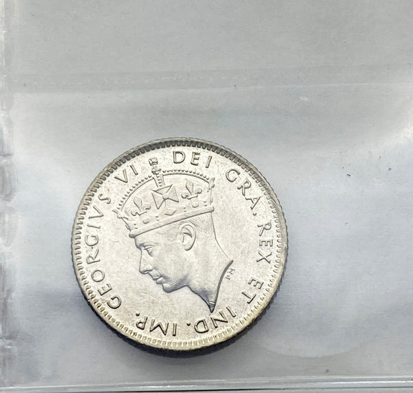 1943 Newfoundland 10 Cents Certified by ICCS MS-62