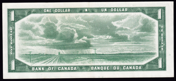 1954 Bank of Canada $1 Replacement *H/Y about EF (BC-37bA)