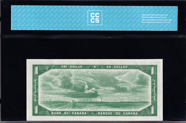 1954 Bank of Canada $1 Devils Face "Consecutive" CCCS UNC-64 (BC-29a)