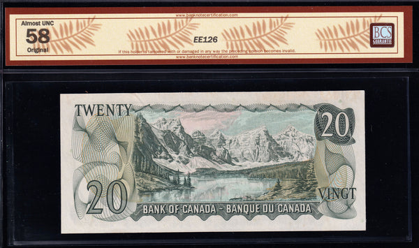 1969 Bank of Canada $20 "Million Serial 3000000" BCS AU-58 Original (BC-50a - N3)