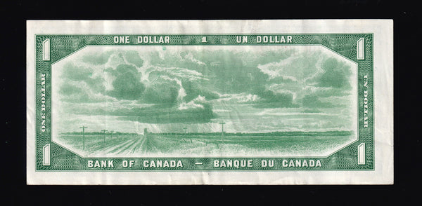 1954 Bank of Canada $1 Replacement *O/Y in VF+ (BC-37bA)