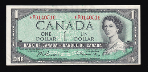 1954 Bank of Canada $1 Replacement *M/Y in VF+ (BC-37bA)