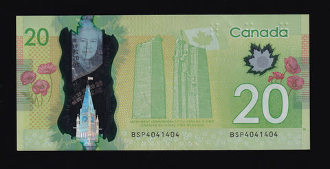 2012 Bank of Canada $20 "Radar & Repeater" VF/EF (BC-71a -N1 - N10)