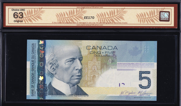 2006 Bank of Canada $5 Low Serial "880" BCS UNC-63 (BC-67b -N5)