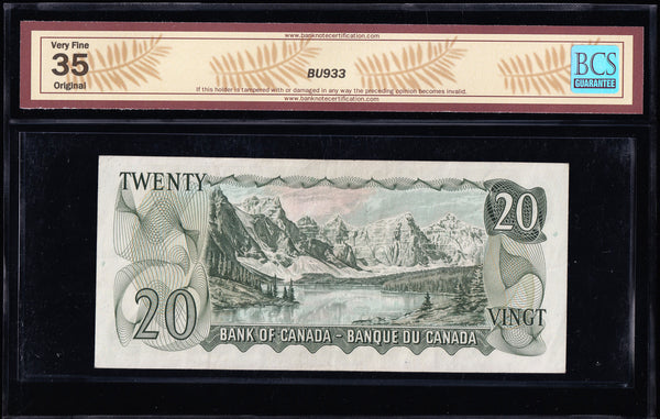 1969 Bank of Canada $20 "Replacement *WN" BCS VF-35 Original (BC-50bA)